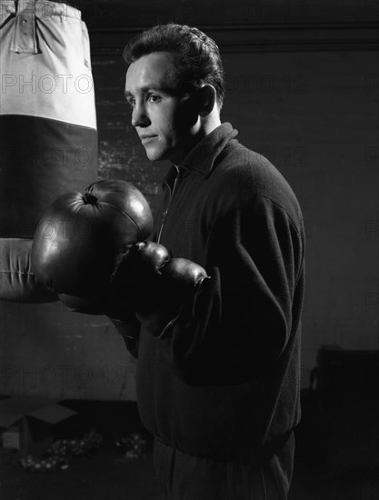 The boxer, a Sunderland miner, 1964.  Artist: Michael Walters