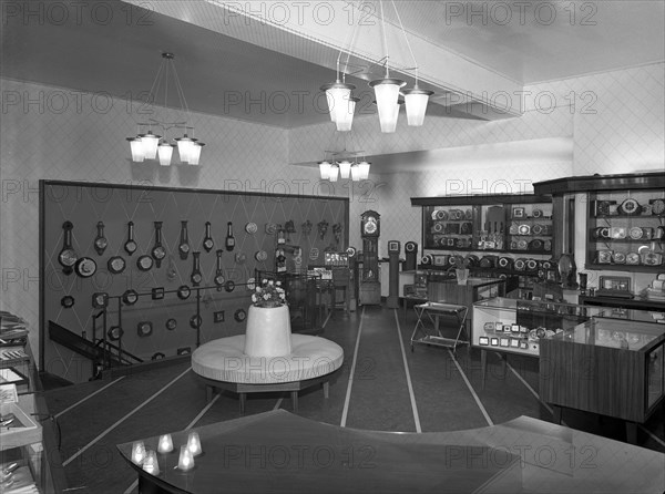 Barnsley Co-op central jewellery department, South Yorkshire, 1956. Artist: Michael Walters