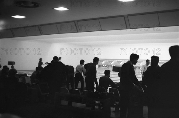 Bowling alley scene, Sheffield, South Yorkshire, 1964. Artist: Michael Walters