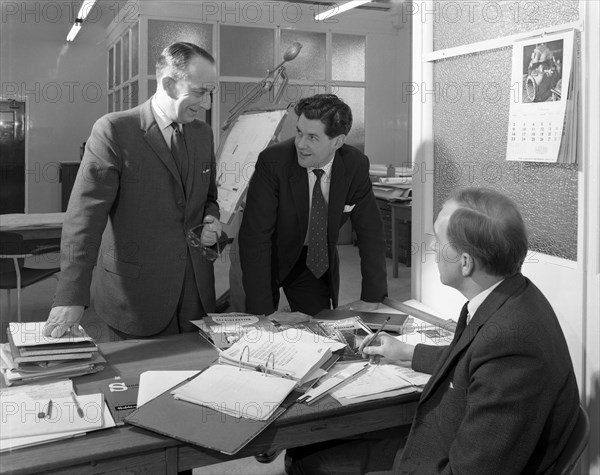 Drawing office scene, Edgar Allen's steel foundry, Sheffield, South Yorkshire, 1964. Artist: Michael Walters