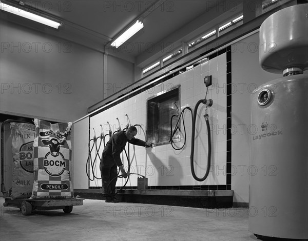 Laycock lubrication plant at BOCM Animal feeds, Selby, North Yorkshire, 1962. Artist: Michael Walters