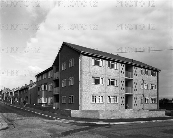 Housing project, Mexborough, South Yorkshire, 1962. Artist: Michael Walters