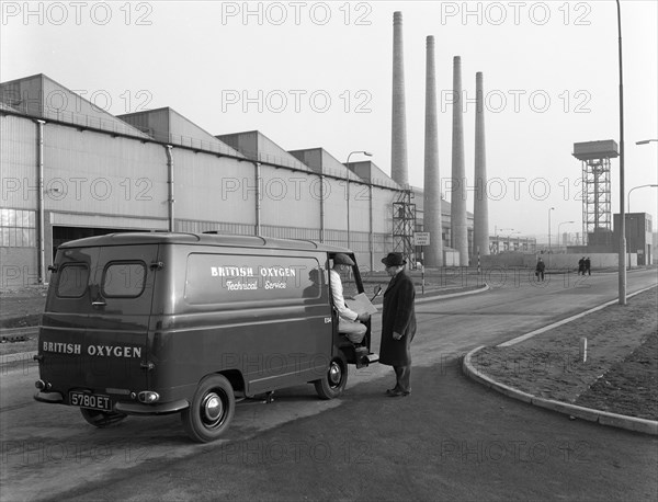 Morris J4 van at the Park Gate Iron and Steel Company, Rotherham, South Yorkshire, 1964. Artist: Michael Walters