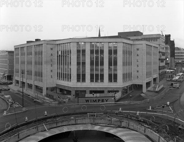 Walsh's department store in Sheffield during its redevelopment, South Yorkshire, 1967. Artist: Michael Walters