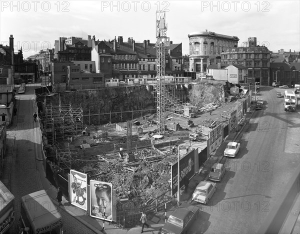 Commercial development on Campo Lane, Sheffield, South Yorkshire, 1967.  Artist: Michael Walters