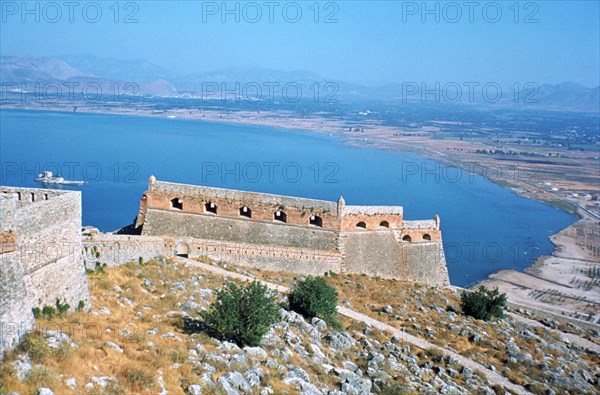 Fortress of Palamidi, Nafplion, Peloponnese, Greece.