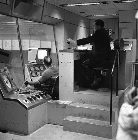 Steelworks control centre, Park Gate Iron & Steel Co, Rotherham, South Yorkshire, 1964. Artist: Michael Walters