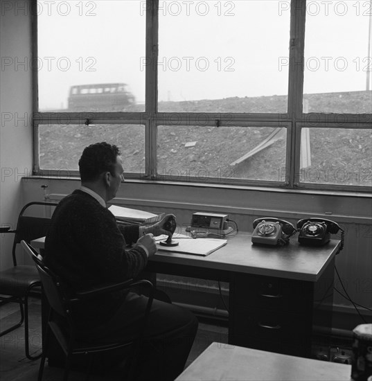 Road control room, Park Gate Iron & Steel Co, Rotherham, South Yorkshire, 1964.  Artist: Michael Walters