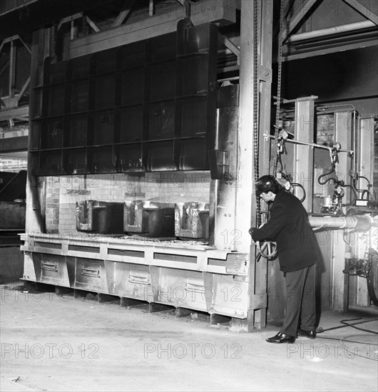 The small ingot furnace, Park Gate Iron & Steel Co, Rotherham, South Yorkshire, 1964. Artist: Michael Walters