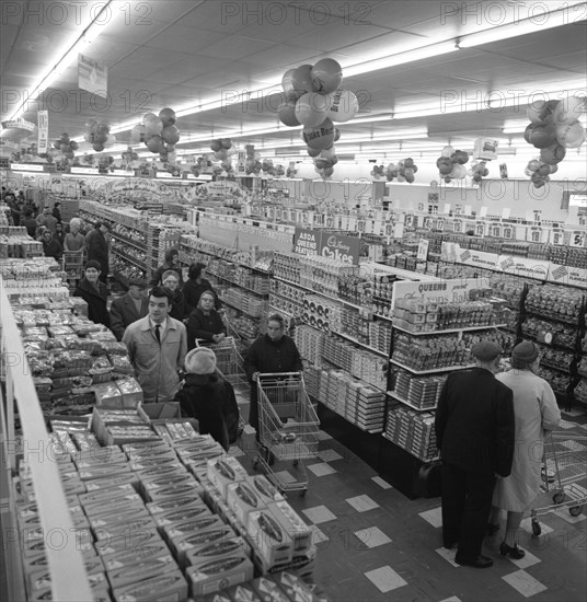 The ASDA supermarket in Rotherham, South Yorkshire, 1969. Artist: Michael Walters