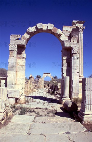 Arch of Trajan, Leptis Magna, Libya.