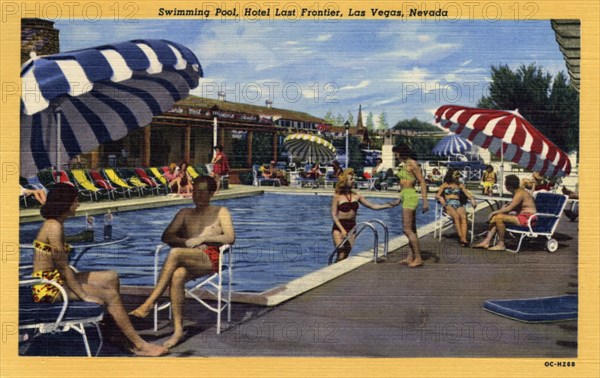 'Swimming Pool, Hotel Last Frontier, Las Vegas, Nevada', 1950. Artist: Unknown