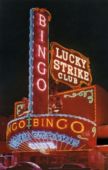 Lucky Strike Club, Las Vegas, Nevada, USA, 1956. Artist: Unknown