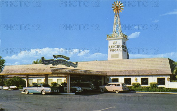 El Rancho Vegas Hotel, Las Vegas, Nevada, USA, 1956. Artist: Unknown