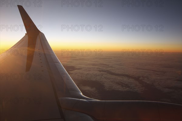 Sunset at 35,000 feet above La Palma, Canary Islands, Spain, 2009.