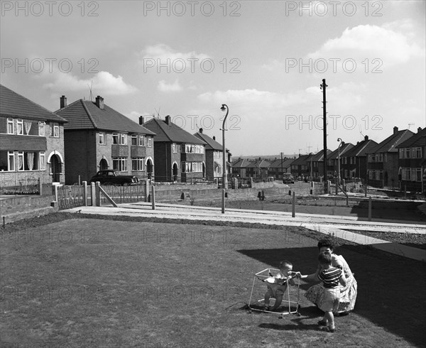 Urban regeneration, Cresswell Estate, Swinton, South Yorkshire, 1963. Artist: Michael Walters