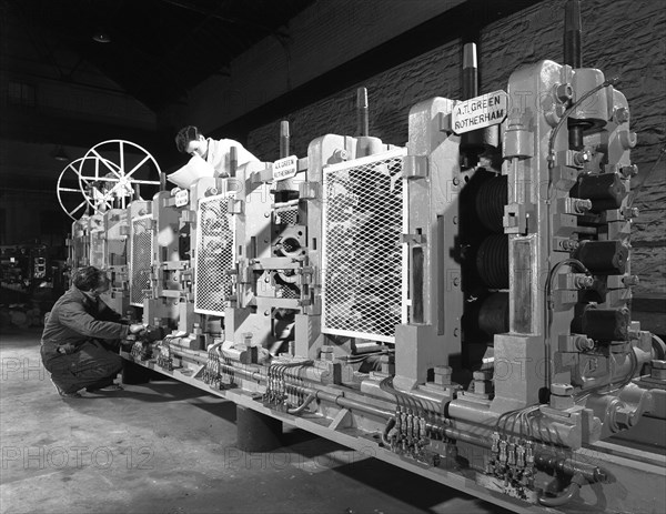 Rolling mill, Neepsend, Sheffield, South Yorkshire, 1963. Artist: Michael Walters