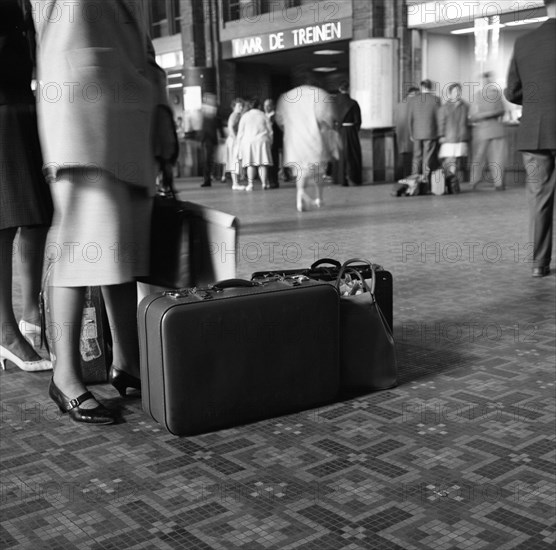 On the concourse of Centraal Station, Amsterdam, Netherlands, 1963. Artist: Michael Walters