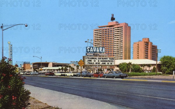 The Sahara Hotel, Las Vegas, Nevada, USA, 1967. Artist: Unknown