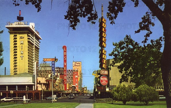 Fremont Street, Las Vegas, Nevada, USA, 1968. Artist: Unknown