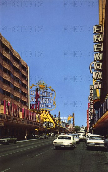 Fremont Street, Las Vegas, Nevada, USA, 1968. Artist: Unknown