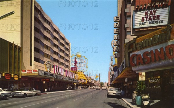 Fremont Street, Las Vegas, Nevada, USA, 1968. Artist: Unknown