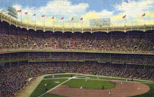 Yankee Stadium, New York City, New York, USA, 1951. Artist: Unknown