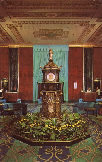 Lobby of the Waldorf-Astoria Hotel, New York City, New York, USA, 1965. Artist: Unknown