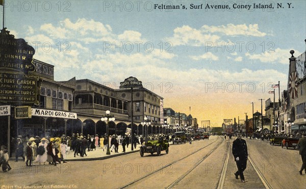 Feltman's, Surf Avenue, Coney Island, New York City, New York, USA, 1916. Artist: Unknown