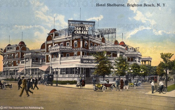 Hotel Shelburne, Brighton Beach, Coney Island, New York City, New York, USA, 1916. Artist: Unknown