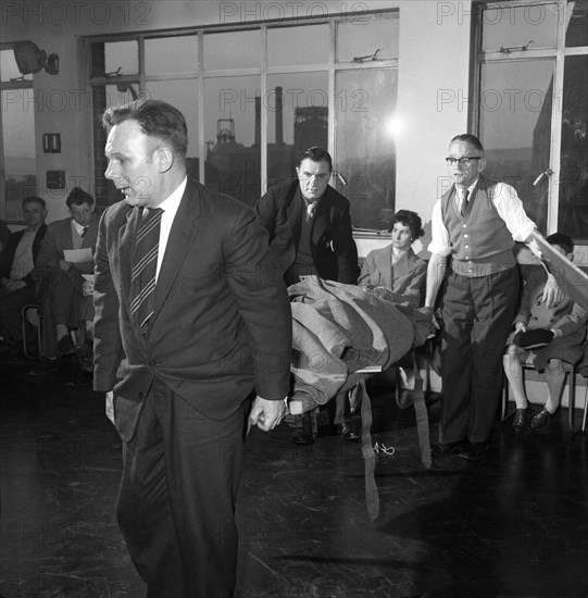 First aid competition, Mexborough, South Yorkshire, 1961. Artist: Michael Walters