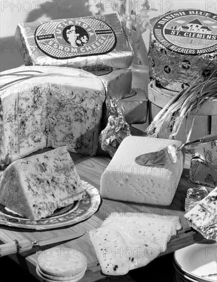 A selection of Danish cheeses, 1963.  Artist: Michael Walters