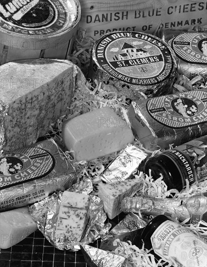 A selection of Danish cheeses, 1963. Artist: Michael Walters