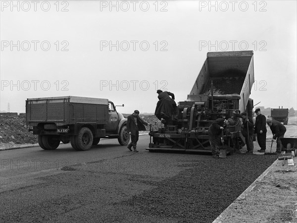 A Bedford A3S tipper on the site of Manvers coal prep plant, South Yorkshire, 1955. Artist: Michael Walters