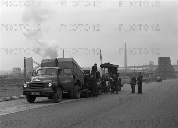 A Bedford A3S tipper on the site of Manvers coal prep plant, South Yorkshire, 1955. Artist: Michael Walters