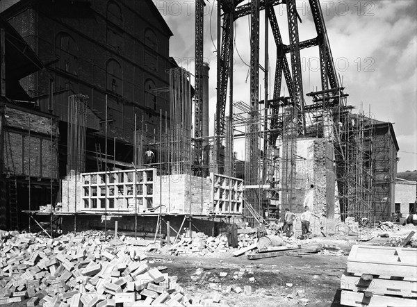 Modernisation of the South Yorkshire coalfields, Cadeby Colliery, near Doncaster, 1955. Artist: Michael Walters