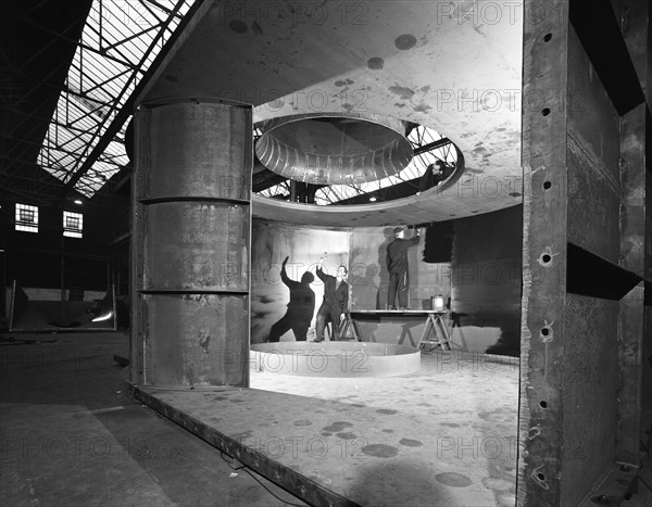 Fabricating a giant extractor fan, the Edgar Allen Steel Co, Sheffield, South Yorkshire, 1963. Artist: Michael Walters