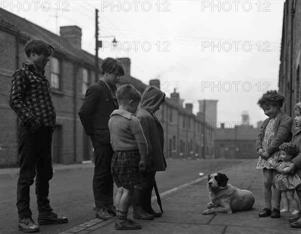 A street scene in Middlesborough, Teesside, 1964.  Artist: Michael Walters