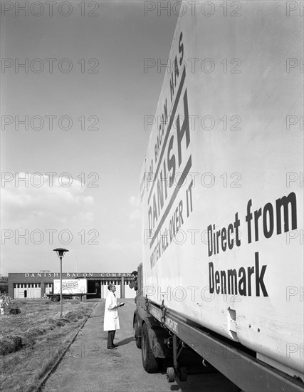 Bacon delivery from Denmark, Kilnhurst, South Yorkshire, 1964.  Artist: Michael Walters