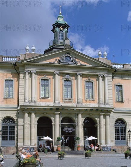 Borsen (old Stock Exchange) and Nobel Museum, Stockholm, Sweden.