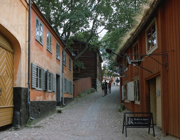 Town quarter, Skansen, Stockholm, Sweden.