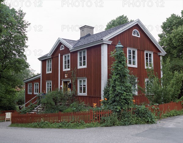 The post office from Smaland, Skansen, Stockholm, Sweden.