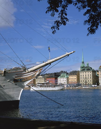 'AF Chapman' sailing ship (youth hostel), Stockholm, Sweden.