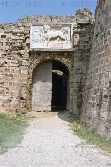 Stone lion, Othello's Tower, Famagusta, North Cyprus, 2001.