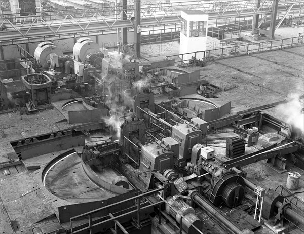 Overview of the bar mill at the Brightside Foundry, Sheffield, South Yorkshire, 1964. Artist: Michael Walters