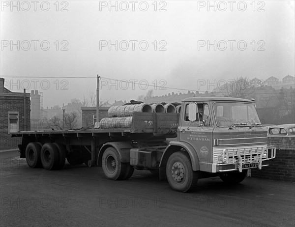 Ford D Series tractor unit belonging to Mason Brothers of Rotherham, 1967. Artist: Michael Walters