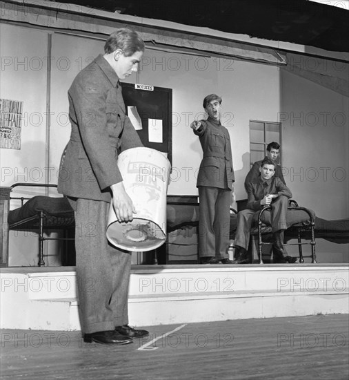 A scene from the Terence Rattigan play, Ross, Worksop College, Nottinghamshire, 1963.  Artist: Michael Walters