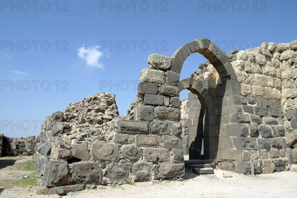 The inner western gate of Belvoir Fortress (Kohav Hayarden), Israel. Artist: Samuel Magal