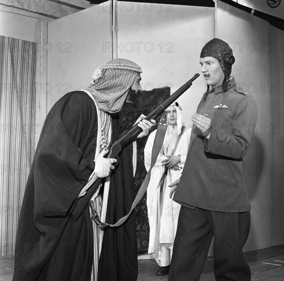 A scene from the Terence Rattigan play, Ross, Worksop College, Nottinghamshire, 1963.  Artist: Michael Walters