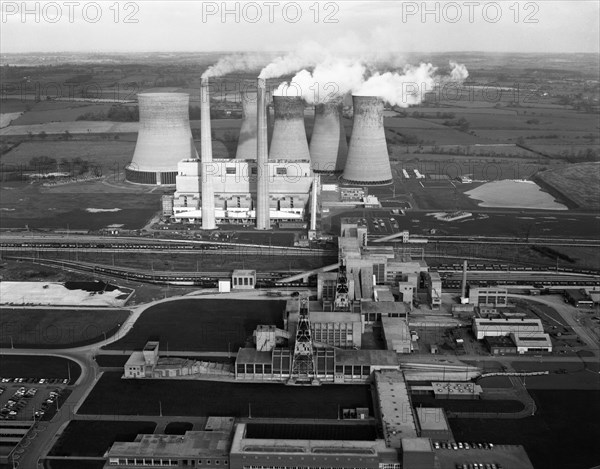 Lea Hall Colliery and Rugeley A Power Station, Staffordshire, 1963.  Artist: Michael Walters